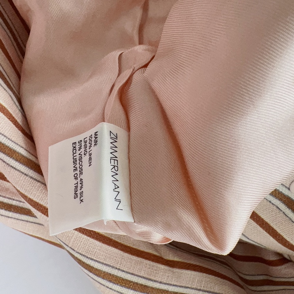 Zimmermann - Linen StripeWideleg Pant - Picture 5 of 5
